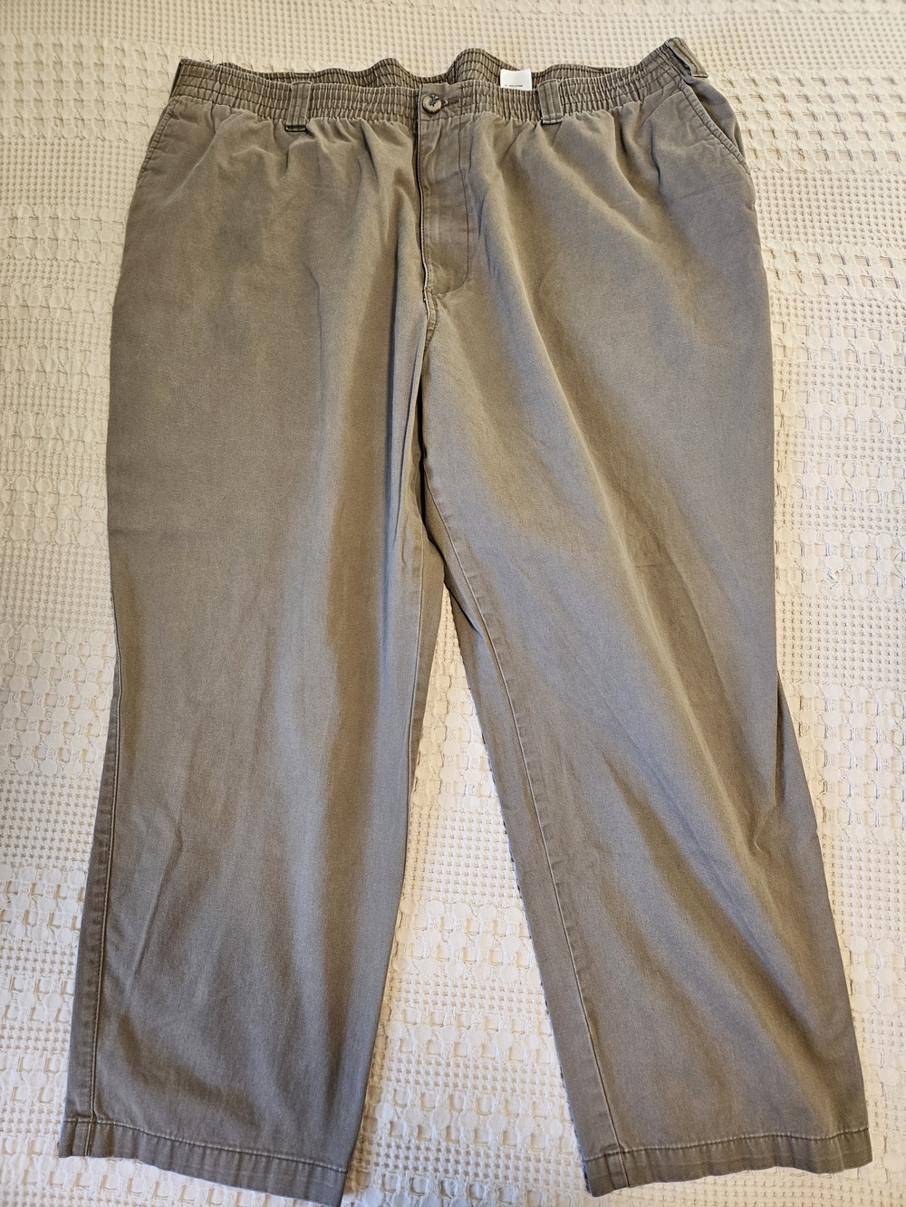 Men's Casual Elastic-Waist Pants - Olive